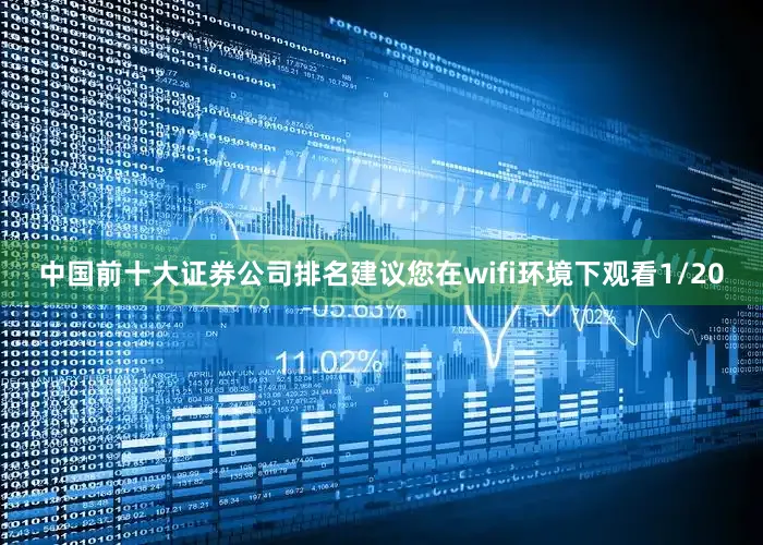 中国前十大证券公司排名建议您在wifi环境下观看1/20