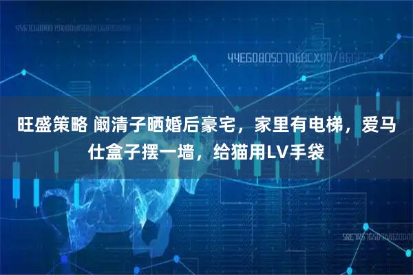 旺盛策略 阚清子晒婚后豪宅，家里有电梯，爱马仕盒子摆一墙，给猫用LV手袋